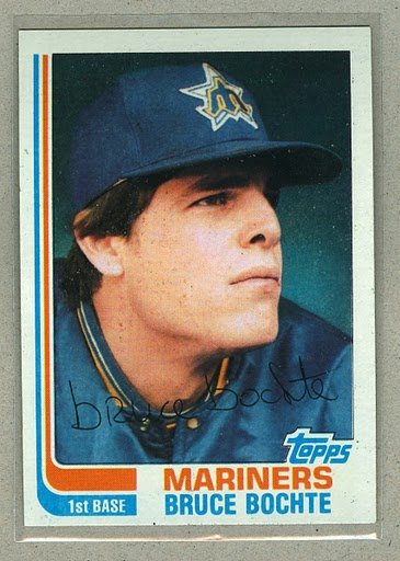 1982 Topps Baseball #224 Bruce Bochte Mariners Pack Fresh