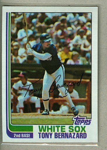 1982 Topps Baseball #206 Tony Bernazard White Sox Pack Fresh
