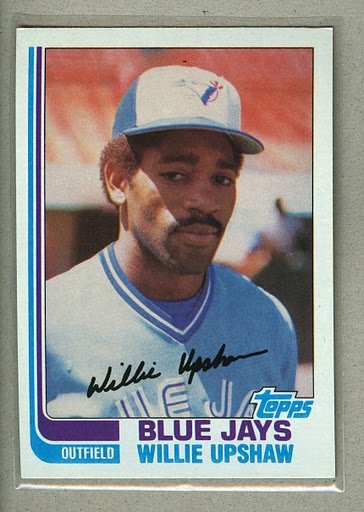 1982 Topps Baseball #196 Willie Upshaw Blue Jays Pack Fresh