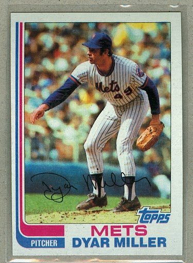 1982 Topps Baseball #178 Dyar Miller Mets Pack Fresh