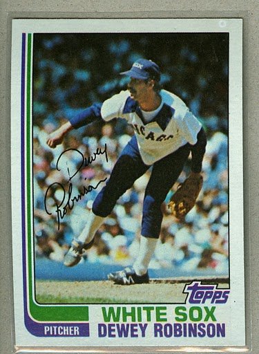 1982 Topps Baseball #176 Dewey Robinson White Sox Pack Fresh