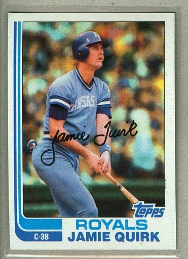 1982 Topps Baseball #173 Jamie Quirk Royals Pack Fresh