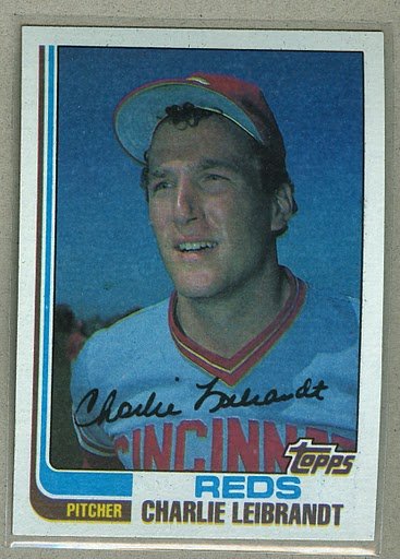 1982 Topps Baseball #169 Charlie Liebrandt Reds Pack Fresh