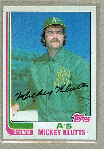 1982 Topps Baseball #148 Mickey Klutts Pack Fresh