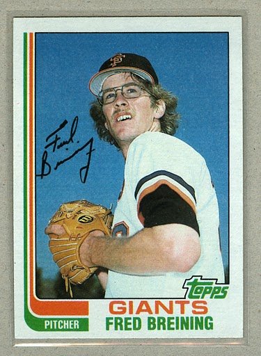 1982 Topps Baseball #144 Fred Breining Giants Pack Fresh