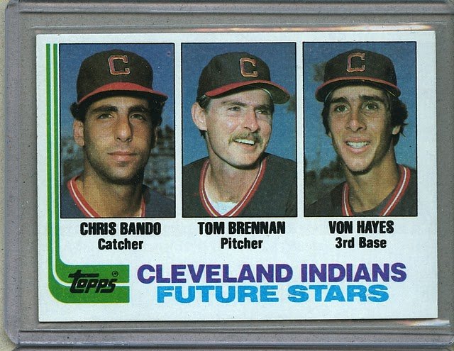 1982 Topps Baseball #141 Bando/Brenna/Hayes RC Indians Pack Fresh
