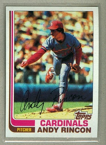 1982 Topps Baseball #135 Andy Rincon Cardinals Pack Fresh