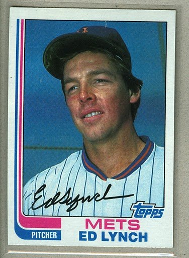 1982 Topps Baseball #121 Ed Lynch Mets Pack Fresh