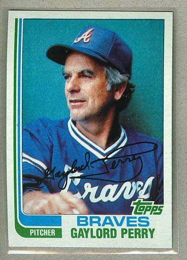 1982 Topps Baseball #115 Gaylord Perry Braves Pack Fresh