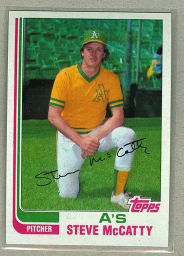 1982 Topps Baseball #113 Steve McCatty A's Pack Fresh