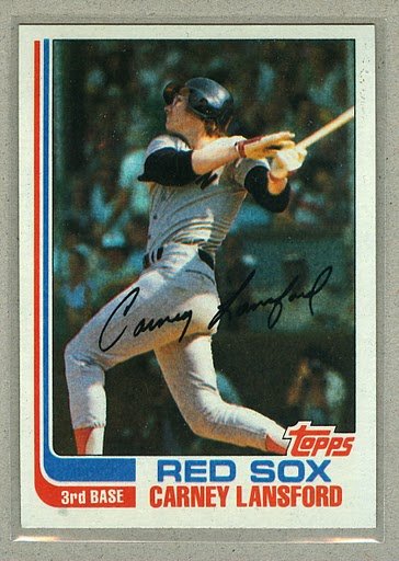 1982 Topps Baseball #91 Carney Lansford Red Sox Pack Fresh