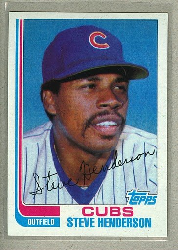 1982 Topps Baseball #89 Steve Henderson Cubs Pack Fresh