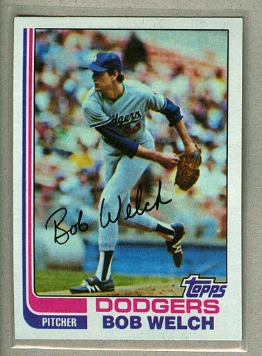 1982 Topps Baseball #82 Bob Welch Dodgers Pack Fresh