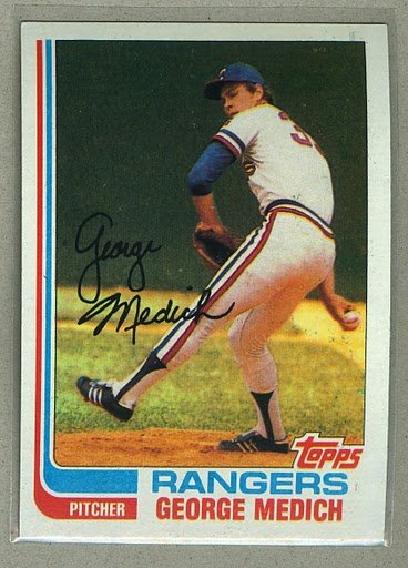 1982 Topps Baseball #78 George Medich Rangers Pack Fresh