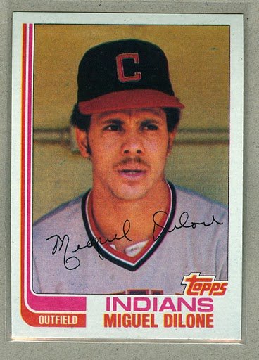 1982 Topps Baseball #77 Miguel Dilone Indians Pack Fresh