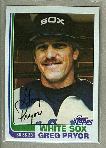 1982 Topps Baseball #76 Greg Pryor White Sox Pack Fresh