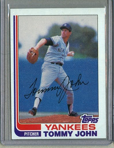1982 Topps Baseball #75 Tommy John Yankees Pack Fresh