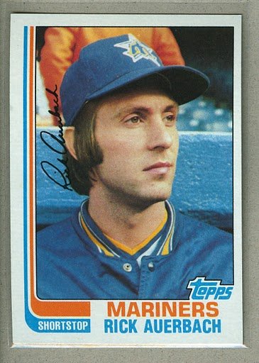 1982 Topps Baseball #72 Rick Auerbach Mariners Pack Fresh
