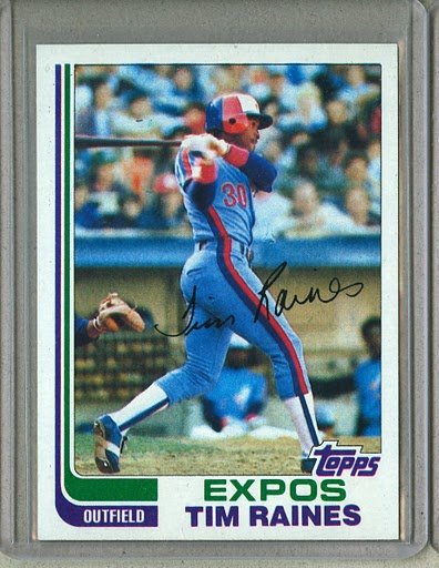 1982 Topps Baseball #70 Tim Raines Expos Pack Fresh