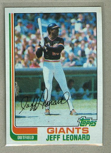 1982 Topps Baseball #47 Jeff Leonard Astros Pack Fresh
