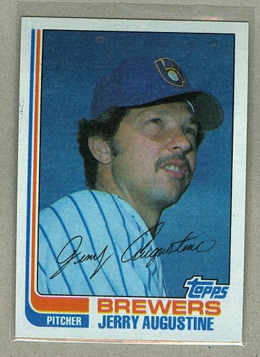1982 Topps Baseball #46 Jerry Augustine Brewers Pack Fresh