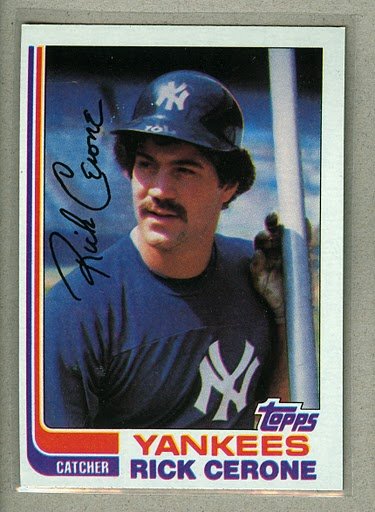 1982 Topps Baseball #45 Rick Cerone Yankees Pack Fresh
