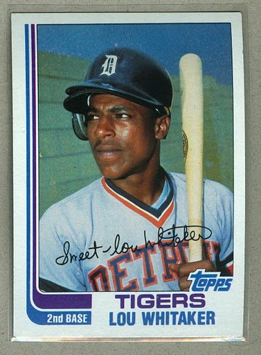 1982 Topps Baseball #39 Lou Whitaker Tigers Pack Fresh