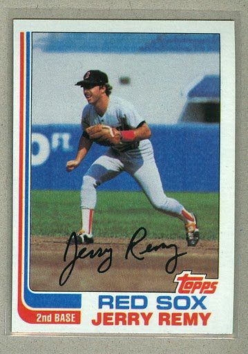 1982 Topps Baseball #25 Jerry Remy Red Sox Pack Fresh