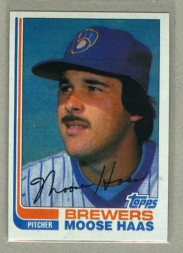 1982 Topps Baseball #12 Moose Haas Brewers Pack Fresh