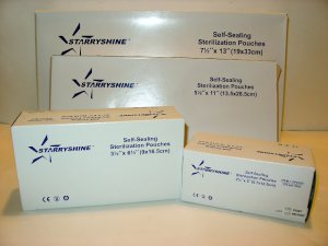 3200 STARRYSHINE DENTAL TATTOO STERILIZATION POUCHES - 3.5 " x 6.5"