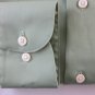 NEW GEOFFREY BEENE Mens Dress Shirt Medium 15.5 32/33 Sateen Wrinkle Free Green