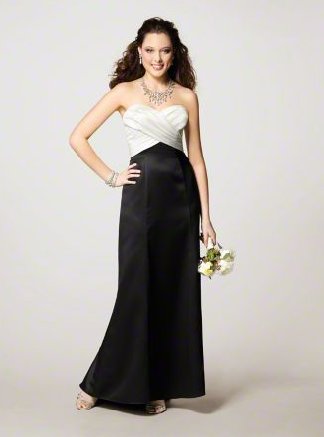 FB0013 Sweetheart A-line Floor-length Satin Bridesmaid Dress