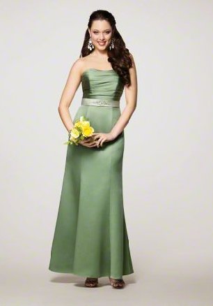 FB0018 Sweetheart A-line Floor-length Satin Bridesmaid Dress
