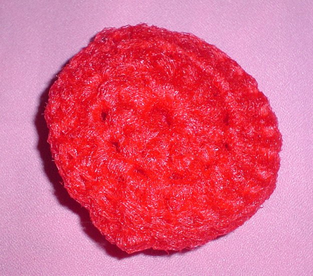 Crocheted Red Scrubbies Scrubby