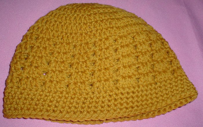 Mens Beanie Hat Gold