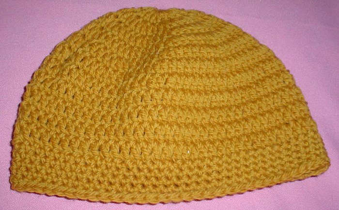 Mens Beanie Hat Gold