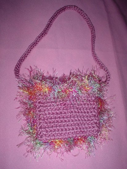 Coin Purse Rose with fur