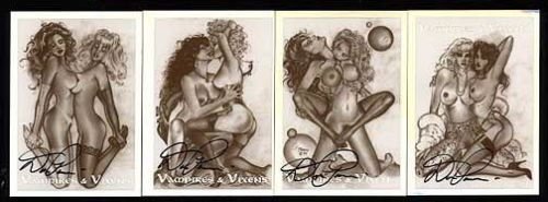 Don Paresi's Vampires & Vixens SPECIALTY CHASE 4 Goth Sexy CARD set
