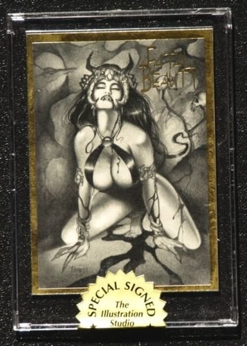 Vampirella- SIGNED Don Paresi GOLD SEALED Chase Card from Fatal Beauty -SCARCE!
