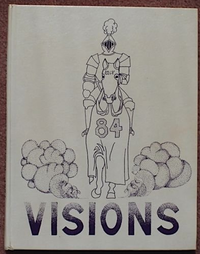 VISIONS 1984 Ellington CT Connecticut High School 1984 Yearbook~Very CLEAN