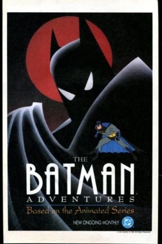 The BATMAN ADVENTURES Original Trimmed Paper Comic Advertisement 1992