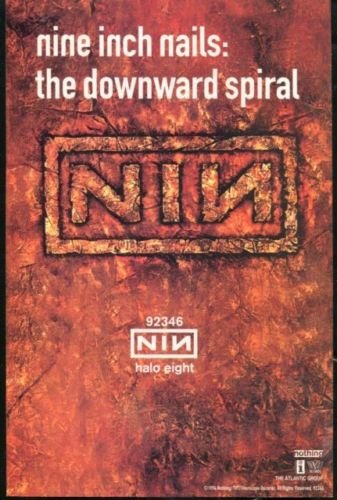 NINE INCH NAILS the Downward Spiral Original Trimmed Paper Advertisement 1994