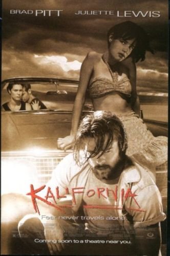 KALIFORNIA Original Trimmed Paper Advertisement 1993, Brad Pitt, Juliette Lewis