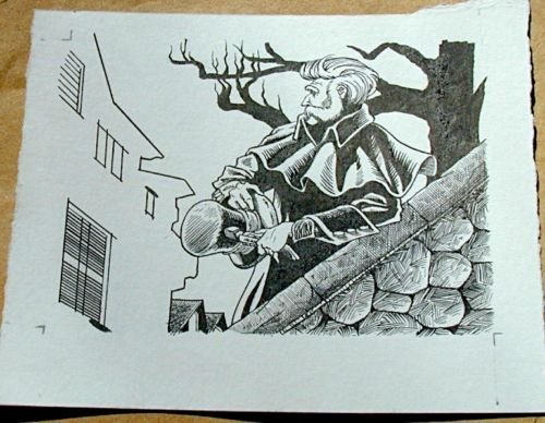 Steve Jackson Games Original ART #3 Sherlock Holmes 1800s detective