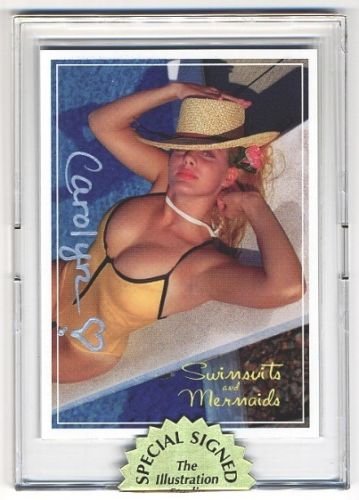 SIGNED Amateur BUSTY Promo card 4 of 5 of Swimsuits and Mermaids Set