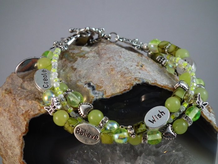 Lemon Jade Triple Bracelet