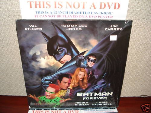 Laserdisc BATMAN FOREVER 1995 Val Kilmer Lot#8 LTBX LD