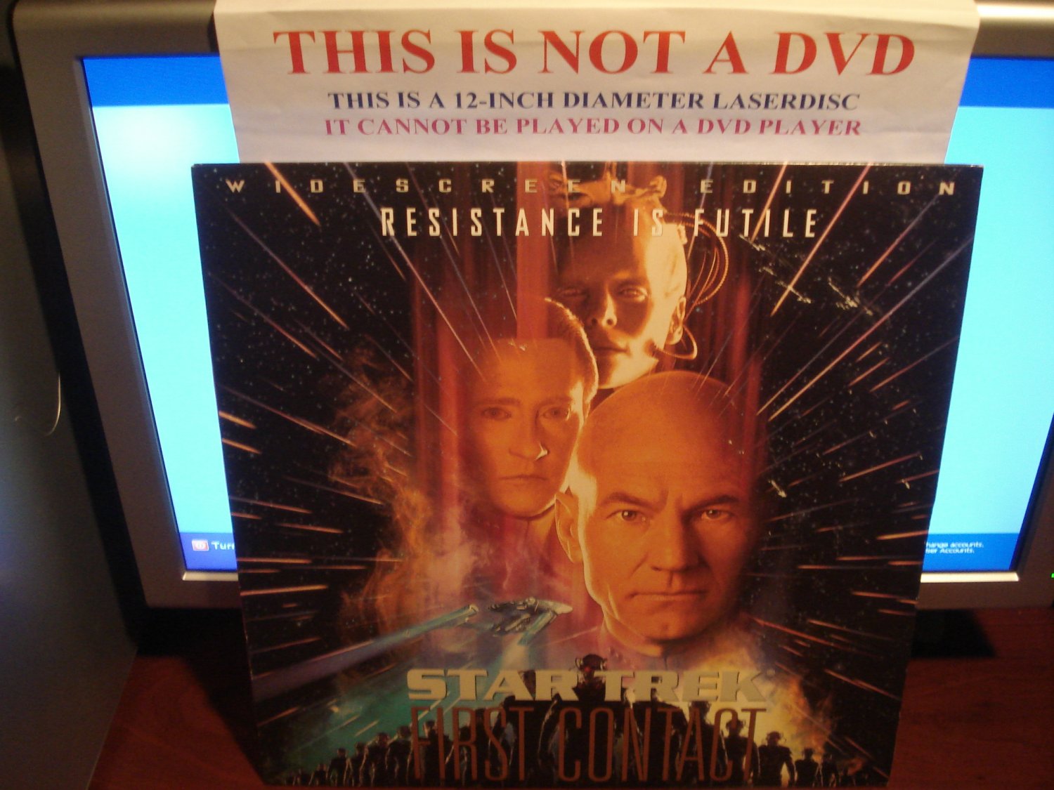Laserdisc STAR TREK VIII: FIRST CONTACT 1996 Patrick Stewart Lot#9 LTBX THX LD