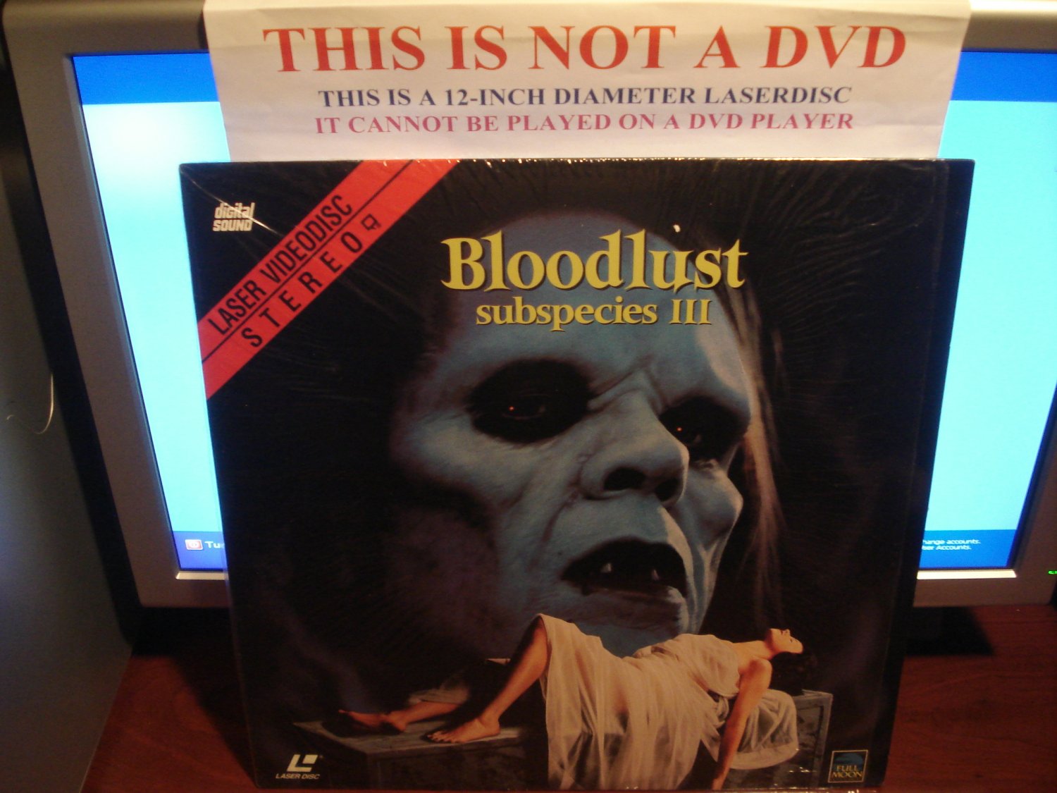 Laserdisc SUBSPECIES III: BLOODLUST 1993 Full Moon Entertainment FS Rare Horror LD
