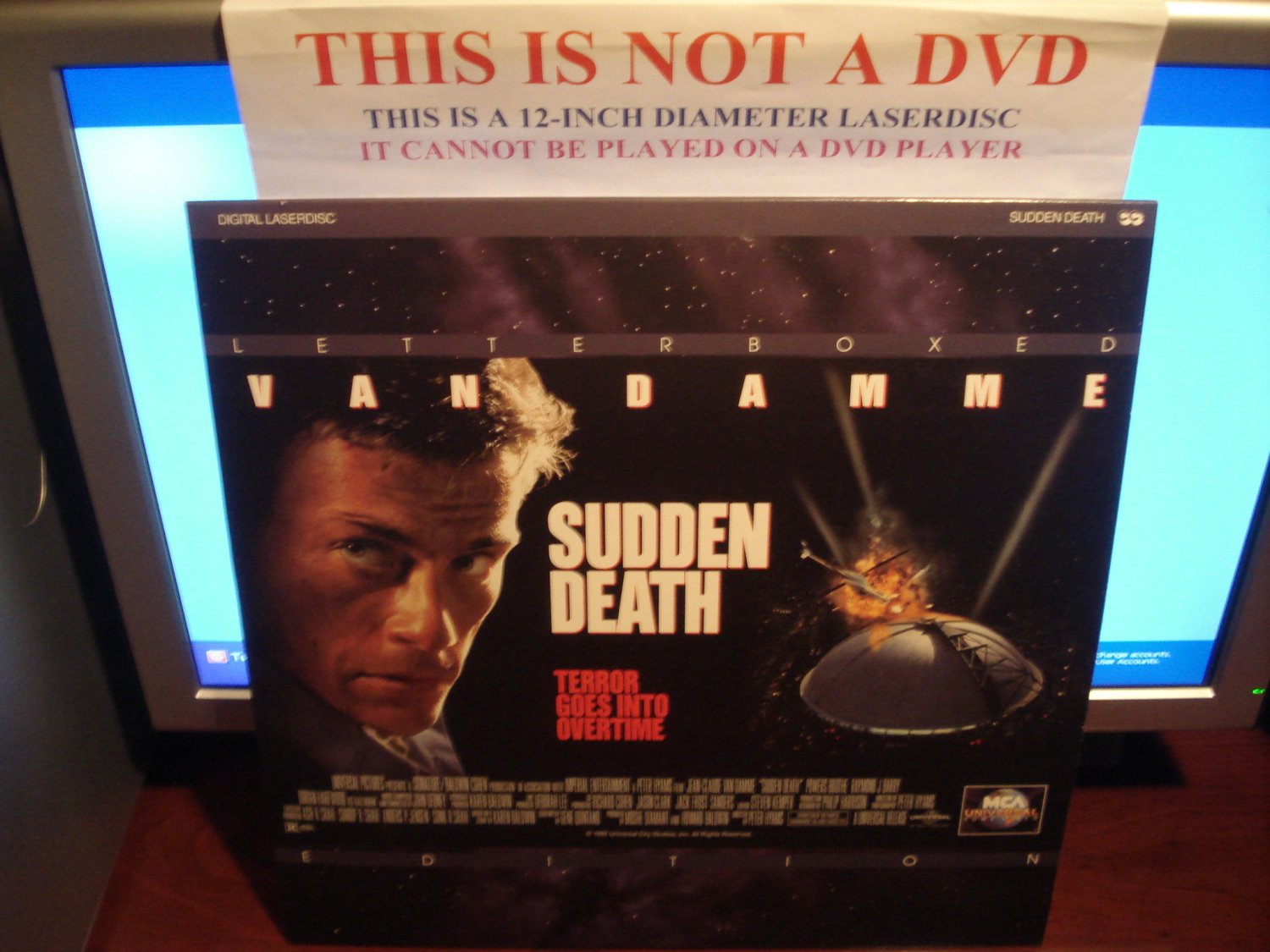 Laserdisc SUDDEN DEATH 1995 Jean-Claude Van Damme Lot#5 LTBX LD